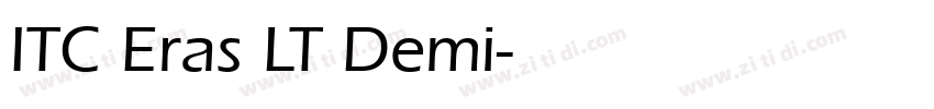 ITC Eras LT Demi字体转换